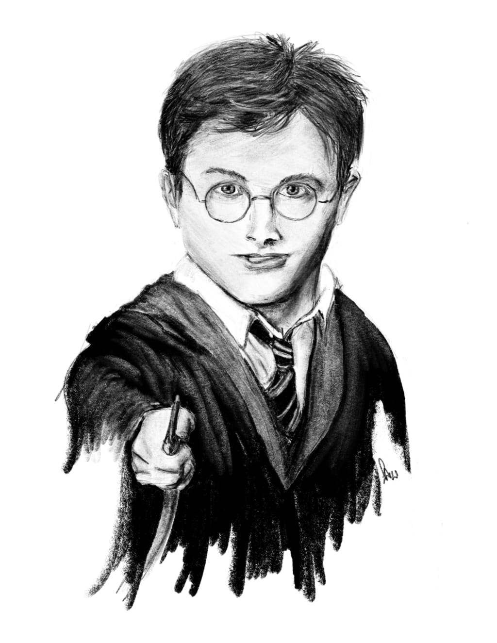 How to Draw Harry Potter in Year 1 at Hogwarts - YouTube