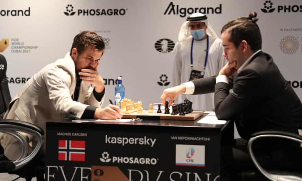 Russia's Ian Nepo Nepomniachtchi edges Norway's Magnus Carlsen, wins the  World Chess Championship!