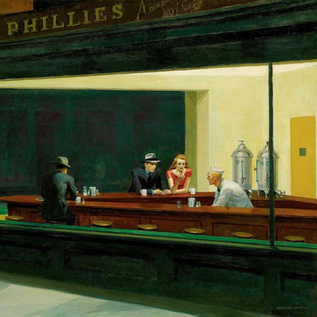 nighthawks at the diner edward hopper