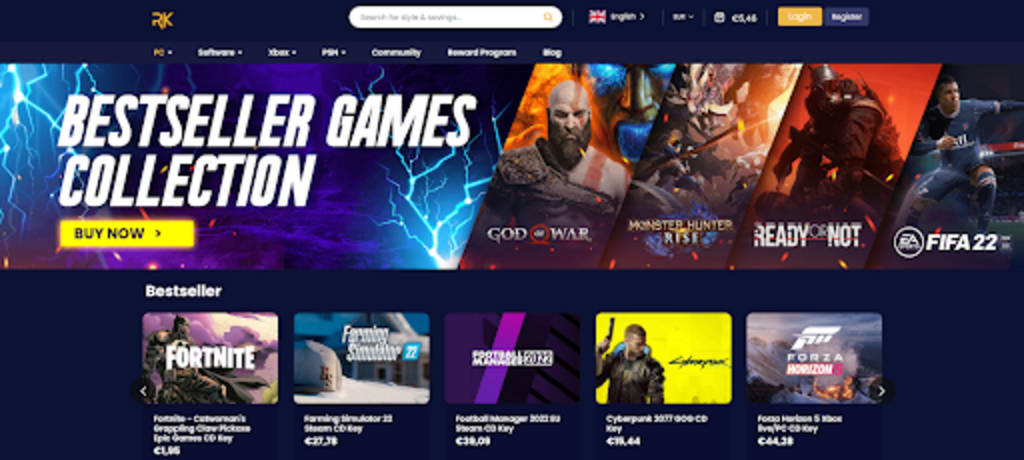 Buy & Sell Online: PC Games, Digital keys and Accounts