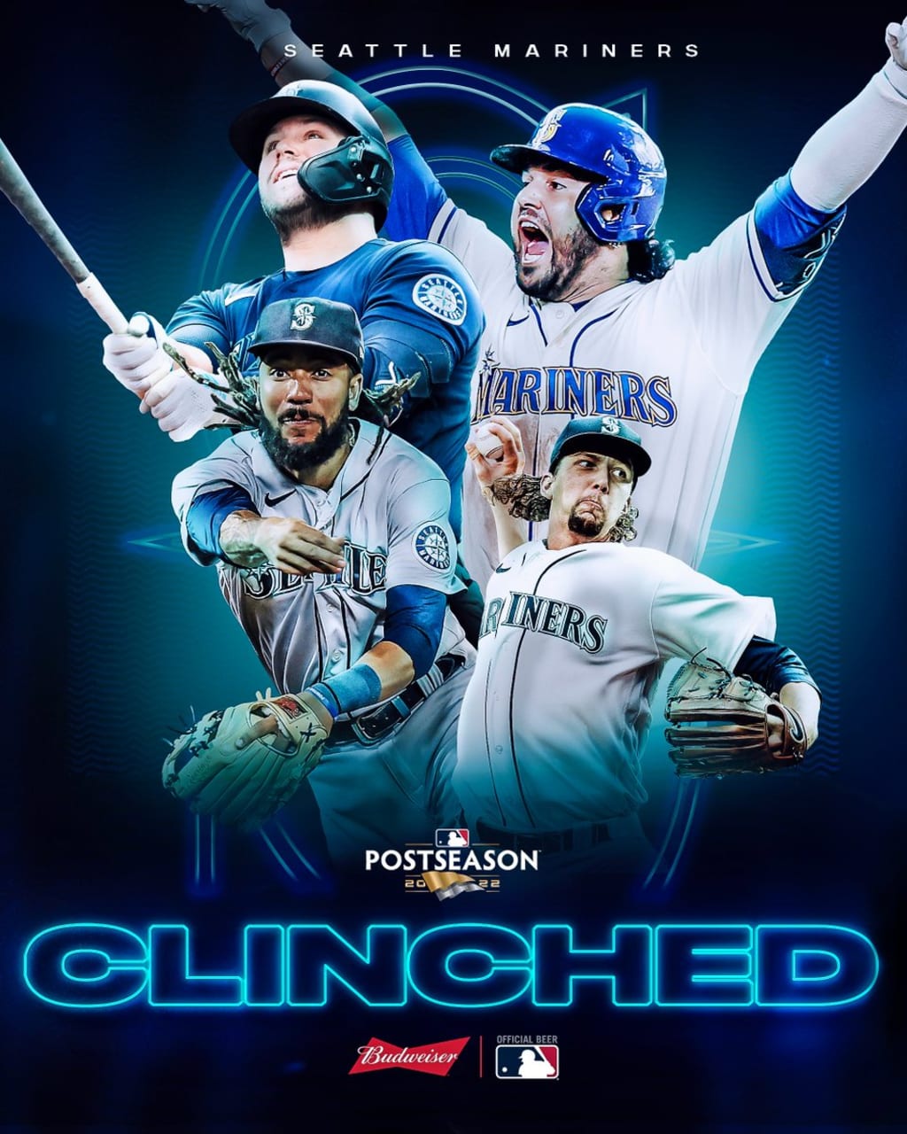 Mariners clinch first postseason berth since 2001 on walkoff home