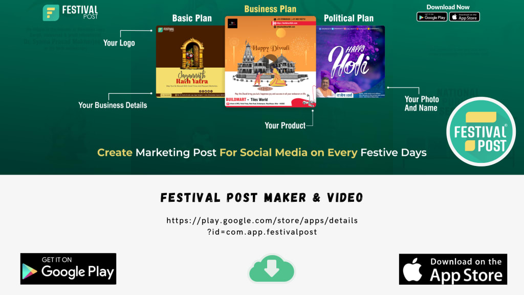 Festival Poster Maker for Business - Trending Festival Poster