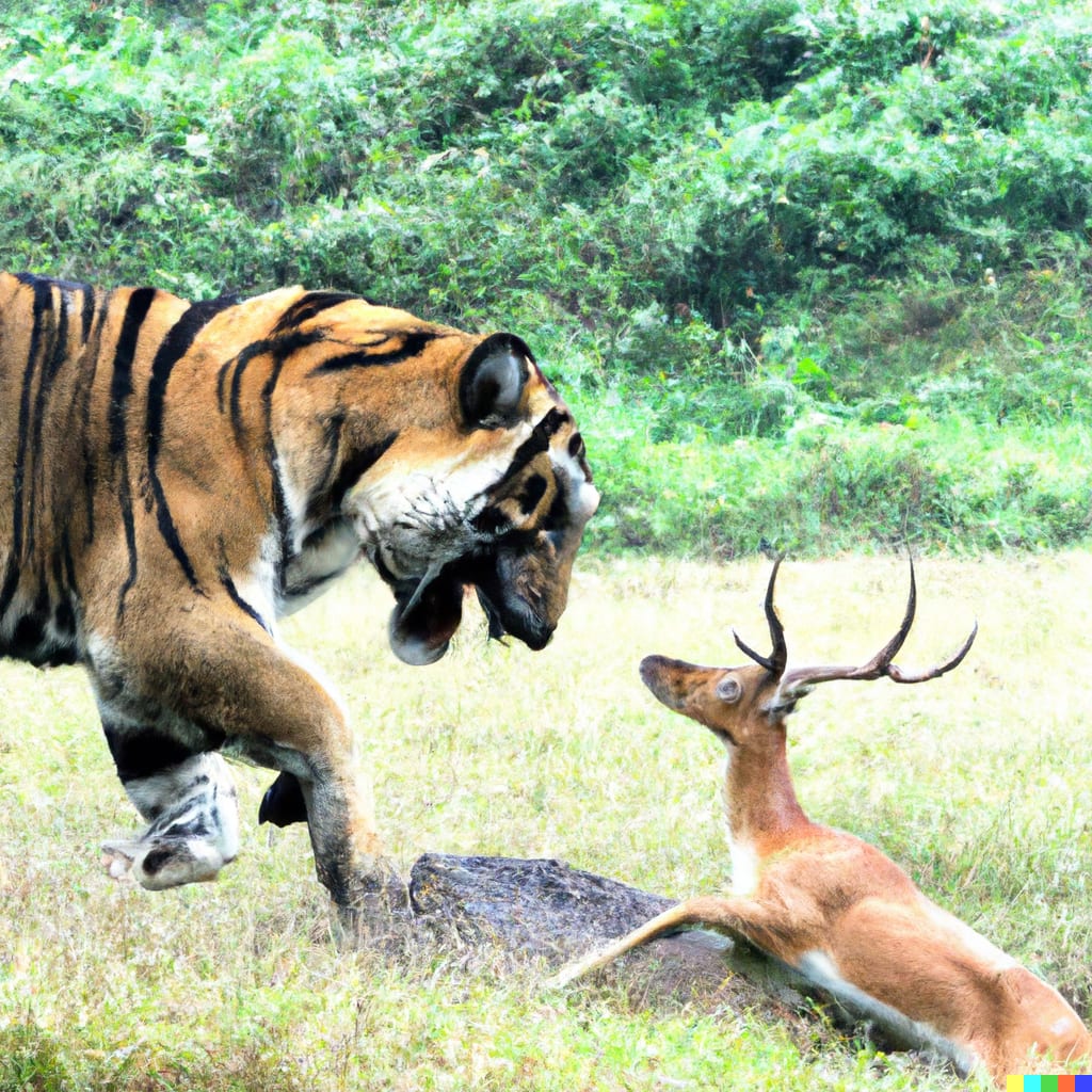 Hungry Tiger saves deer | Earth
