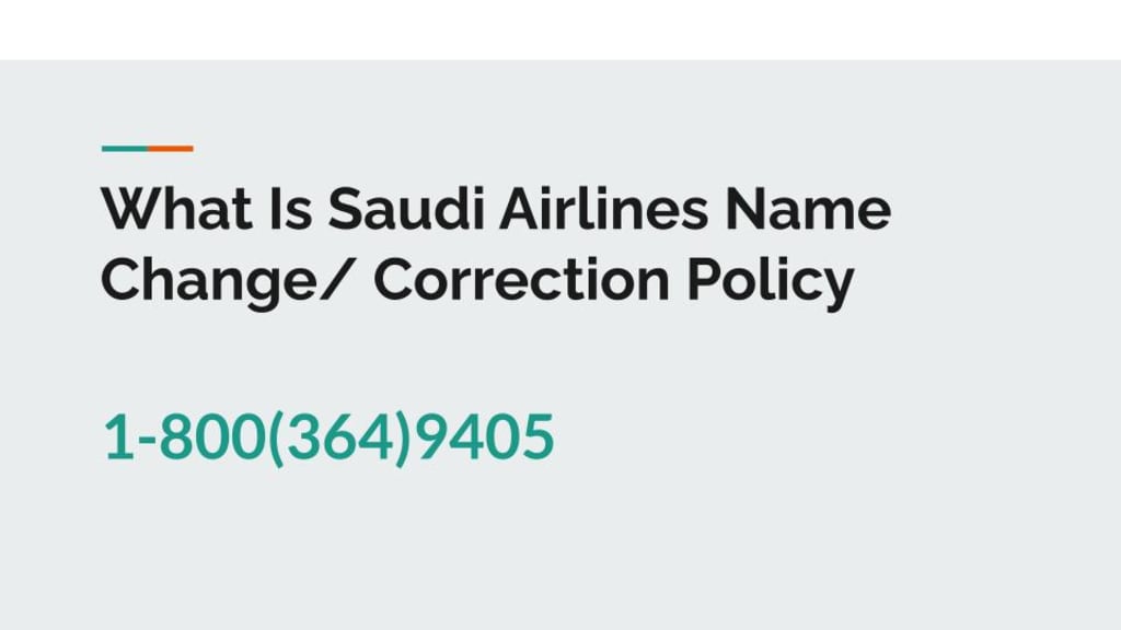 How can I change my name in Saudi airlines ticket? Journal