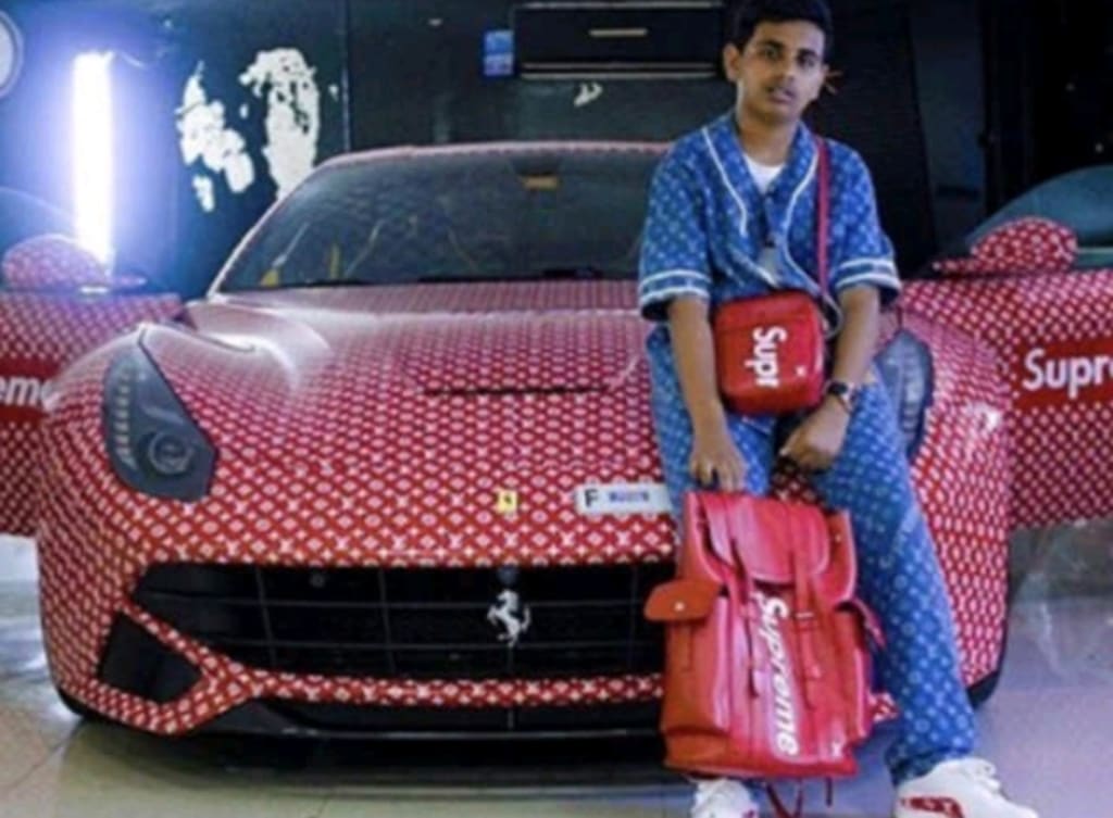 15-Year-Old Wraps Ferrari in Supreme and Louis Vuitton