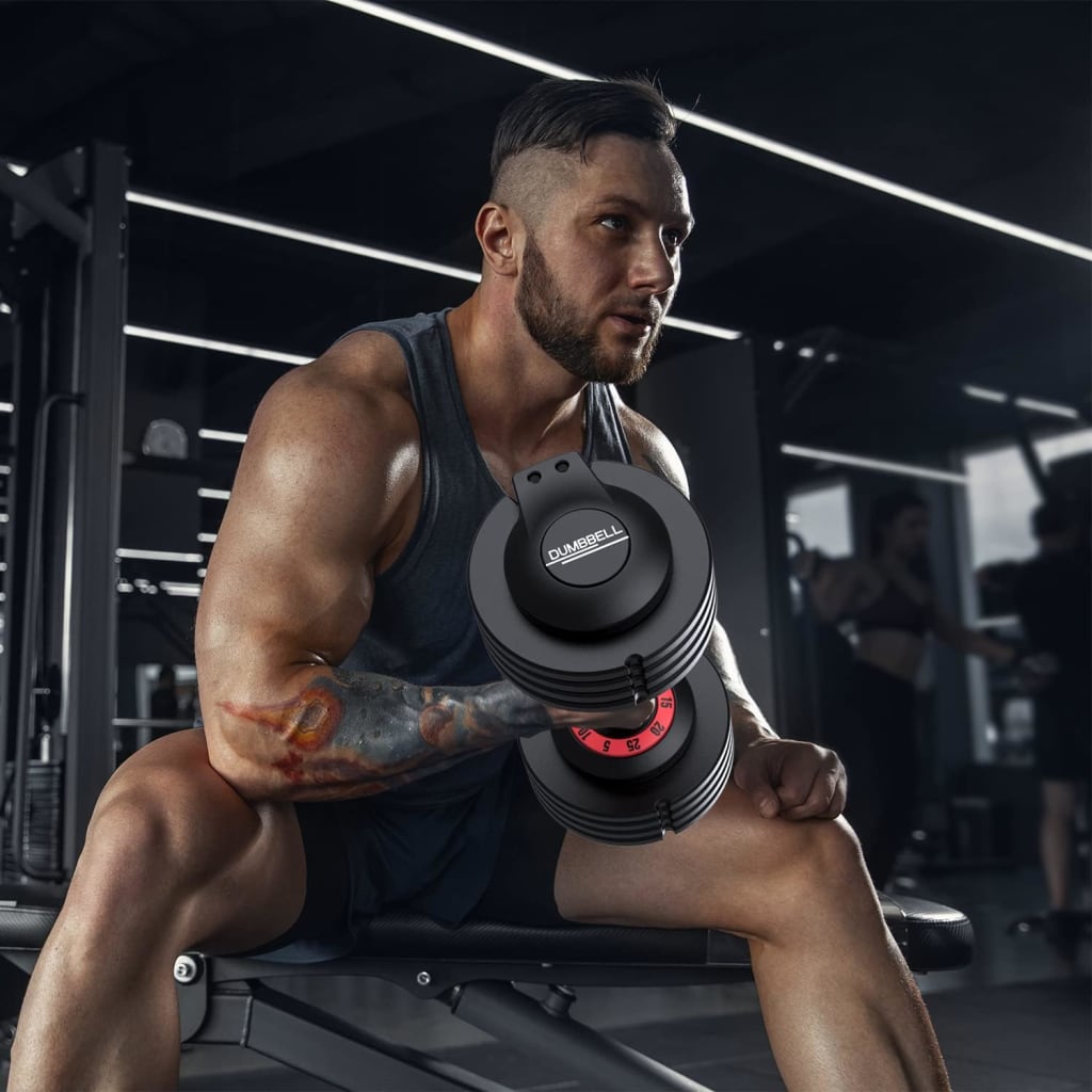 Unlock Your Fitness Potential with Adjustable Dumbbells!