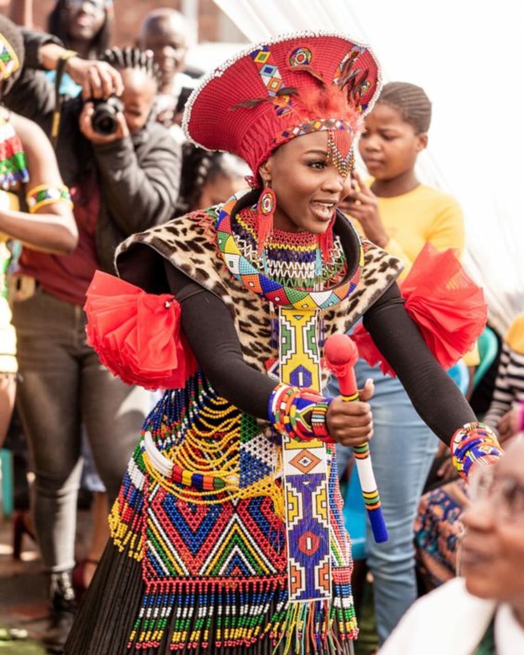 Zulu woman store traditional attire