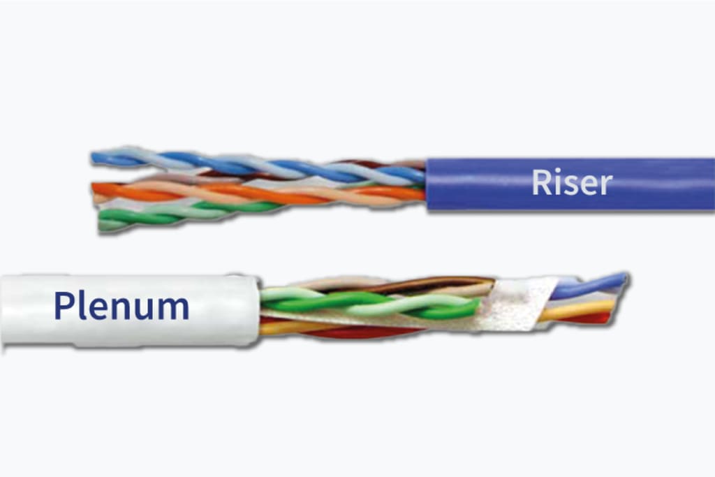 Understanding the Difference between Cat6 Riser and Plenum Cables 01