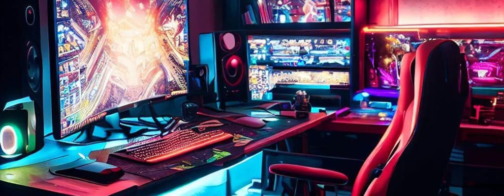 PC Setup Game Room For Home In 2023