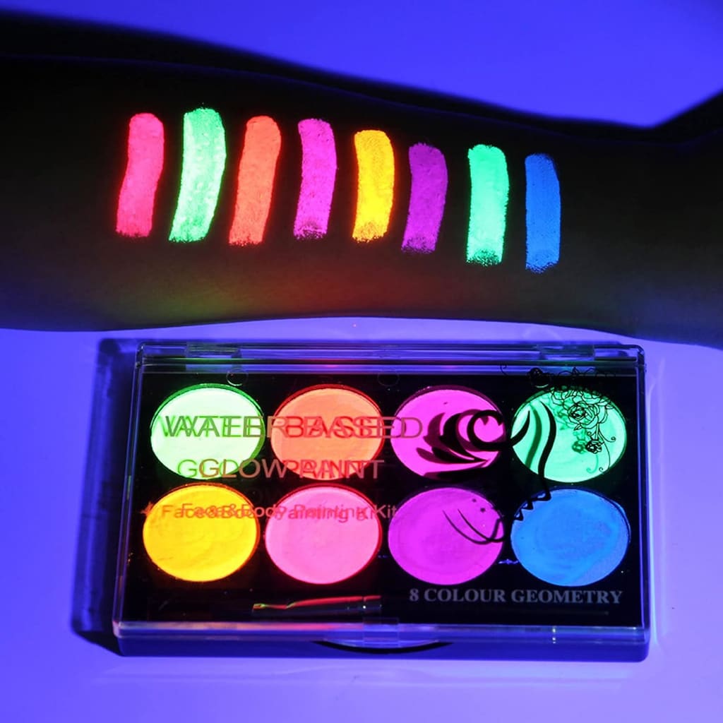 12 Color Face Paint Crayons Face Body Painting Glow Face Paint