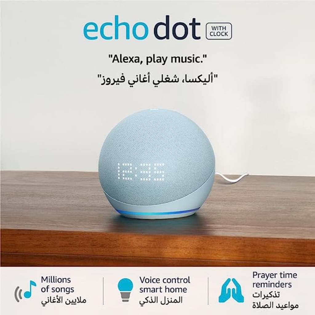 New  Echo Dot 5th Gen Smart speaker w/ clock and Alexa