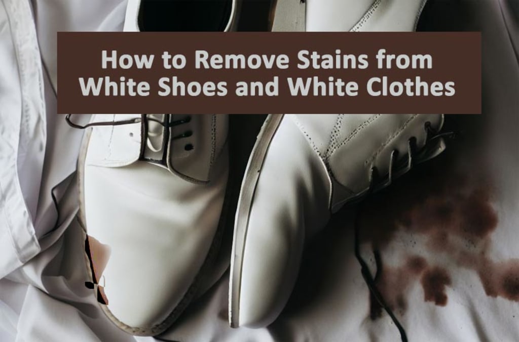 How to remove store stains off white shoes