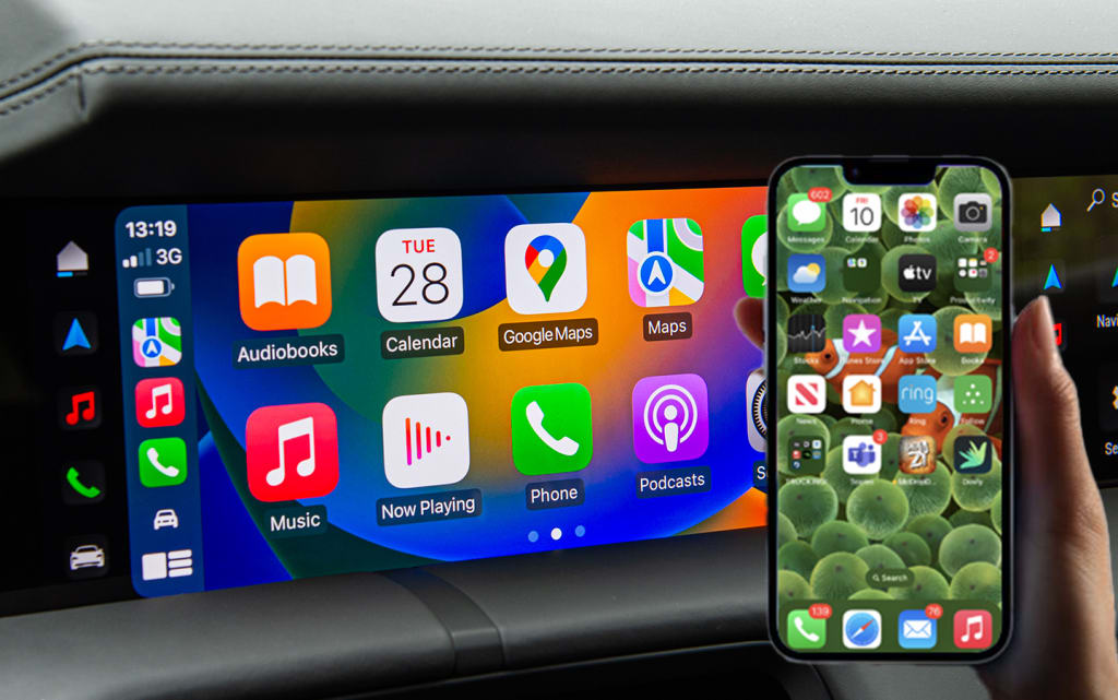 Wireless Apple CarPlay iOS Android Auto Solution interface for