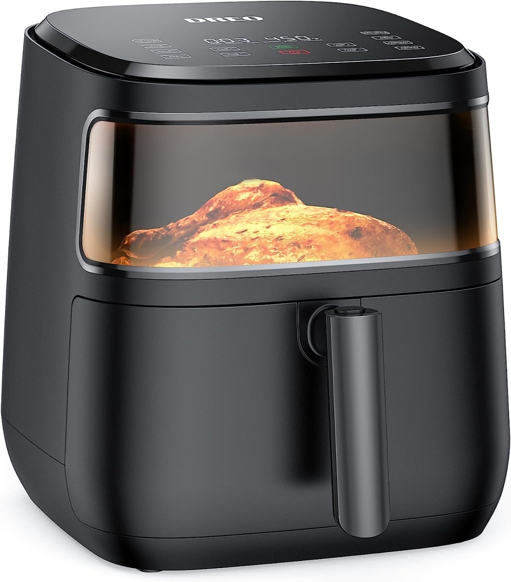 TurboBlaze 6.0-Quart Air Fryer with 9 Cooking Functions