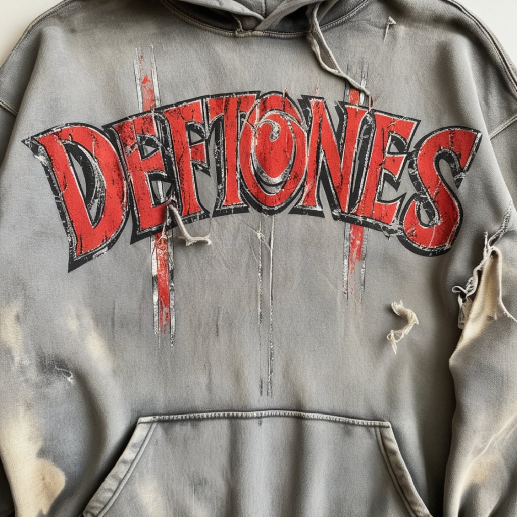 hooked vintage トップス　dichhenderson BEN DAVIS（ベンデイビス）】LETTERS FADED ZIP HOODIE