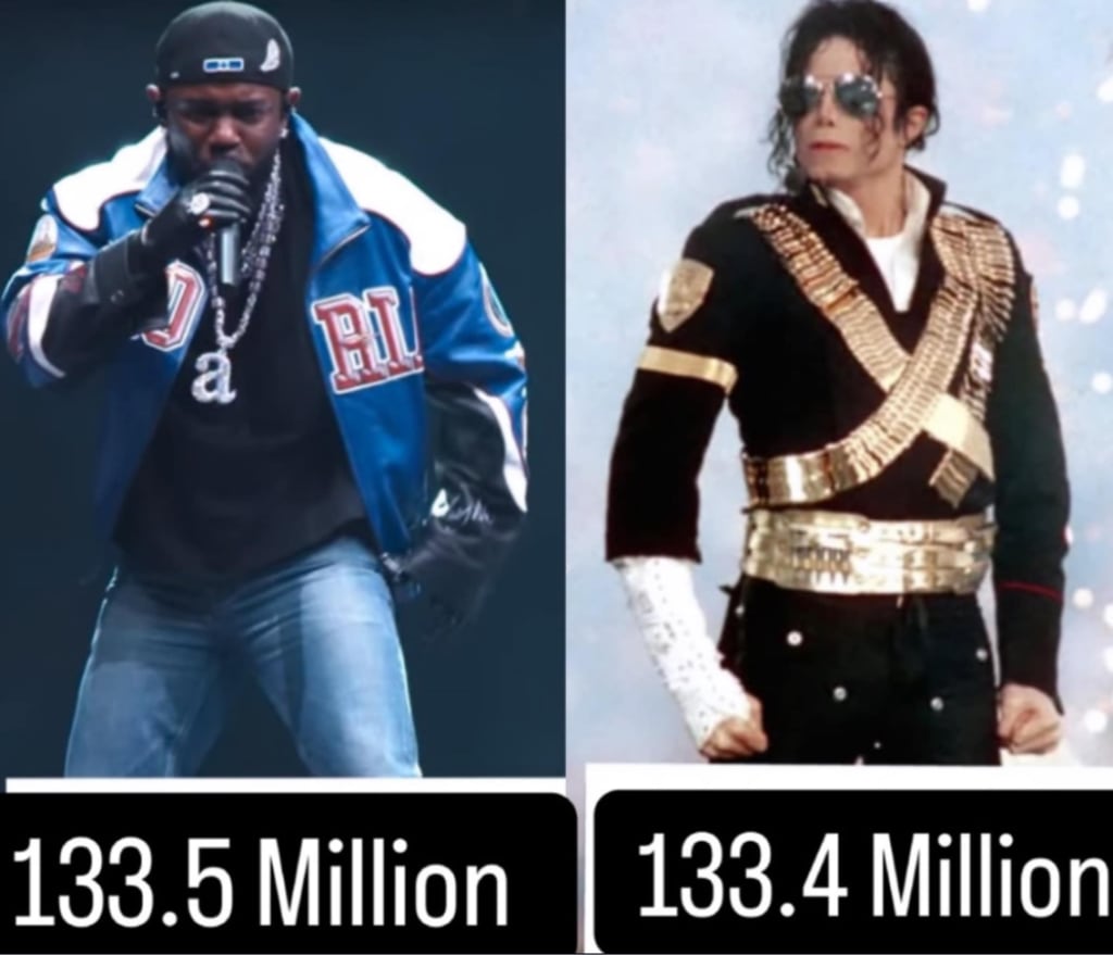 Kendrick Lamar Breaks Michael Jackson's Record with Most Viewed Super Bowl  Halftime Performance | Beat
