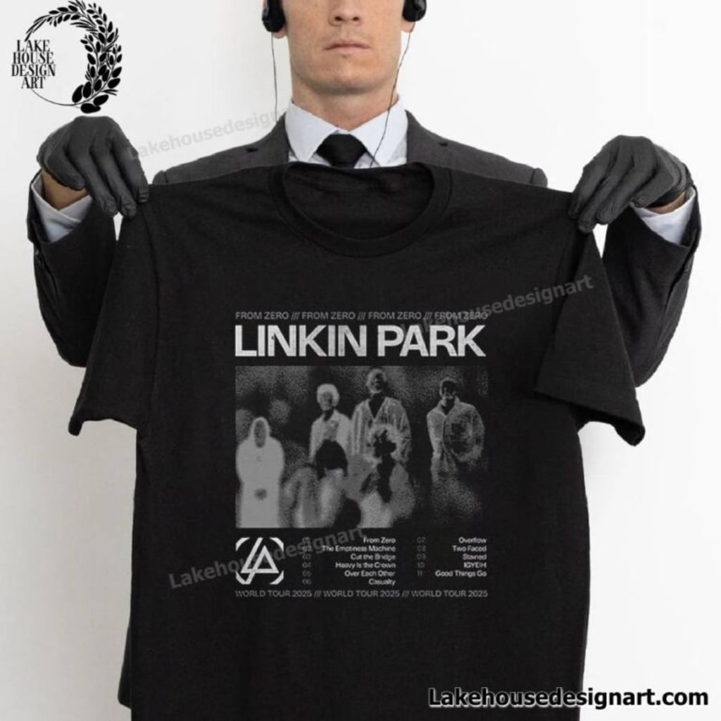 Linkin Park World Tour 2025 Song List T-shirt | Styled Linkin Park World Tour 2025 Song List T-shirt | Styled