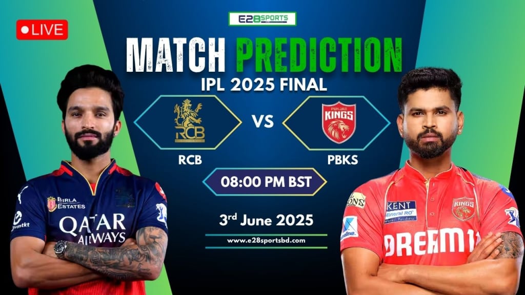 RCB vs PBKS Match Prediction By E2bet: Final Match, IPL 2025 | Cleats