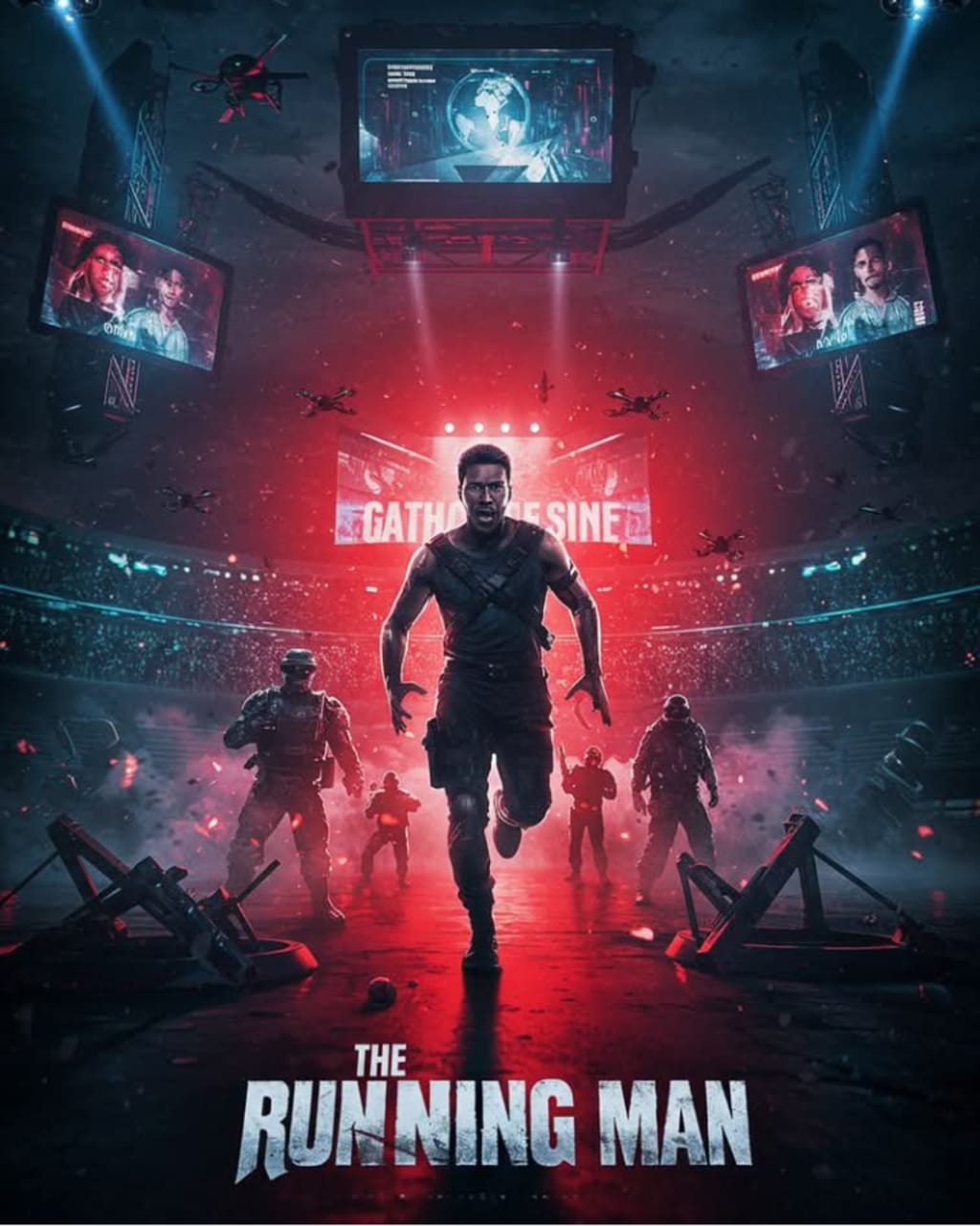 The Running Man 2025 release poster