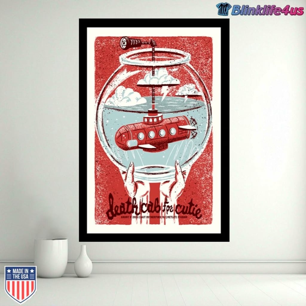 Death Cab For Cutie New Jersey Aug 9 2025 Poster | Art