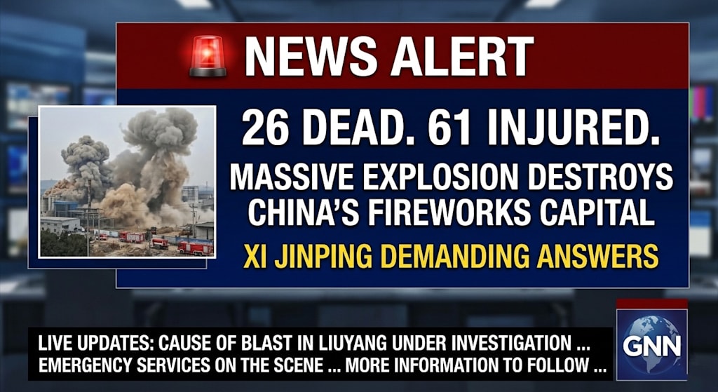 26 Dead. 61 Injured. A Massive Explosion Just Destroyed China's