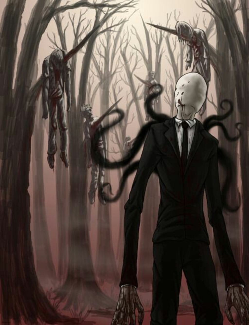 Let's talk about slender man and how this creepypasta became extremely