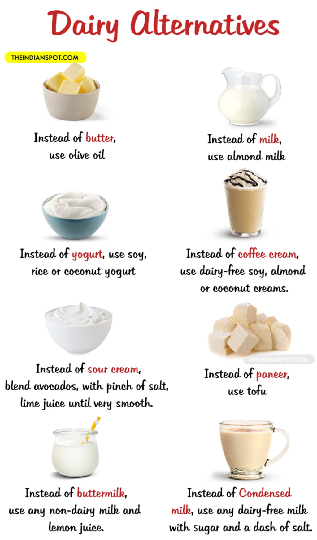 8 Food Substitutes for Lactose Intolerance