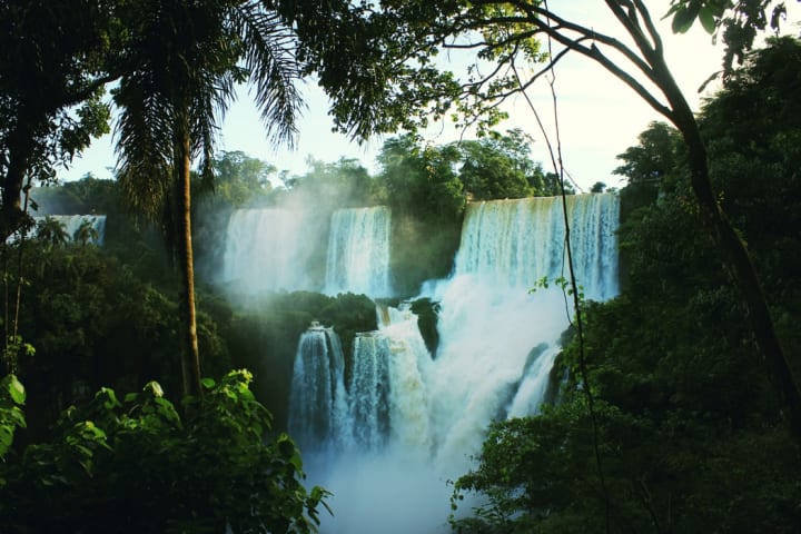 paradise falls. SOUTH AMERICA The falls that where used in the