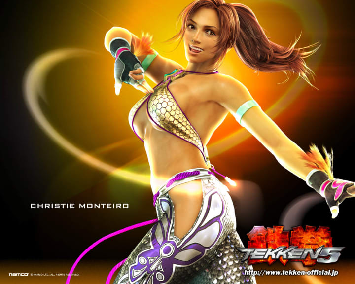 Muita Capoeira com Christie Monteiro Tekken 5 modo Arcade 