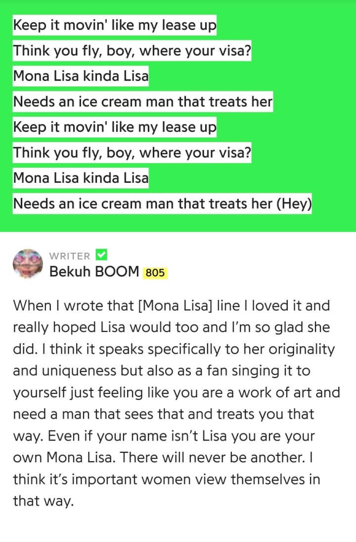 Lyrics of ice cream shop blackpink