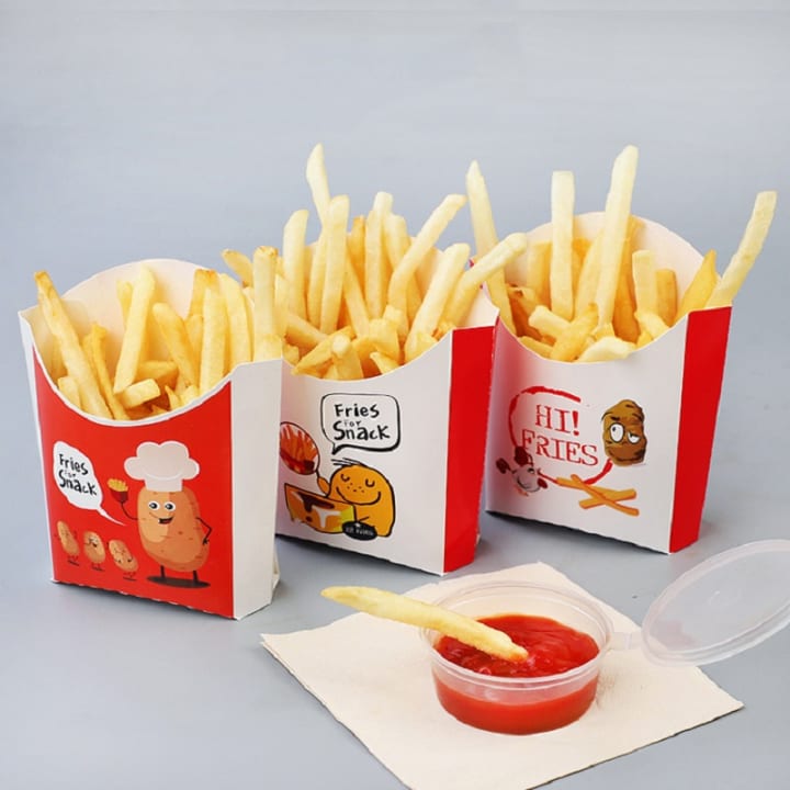 French Fries Boxes  French Fries Box Packaging - CBU