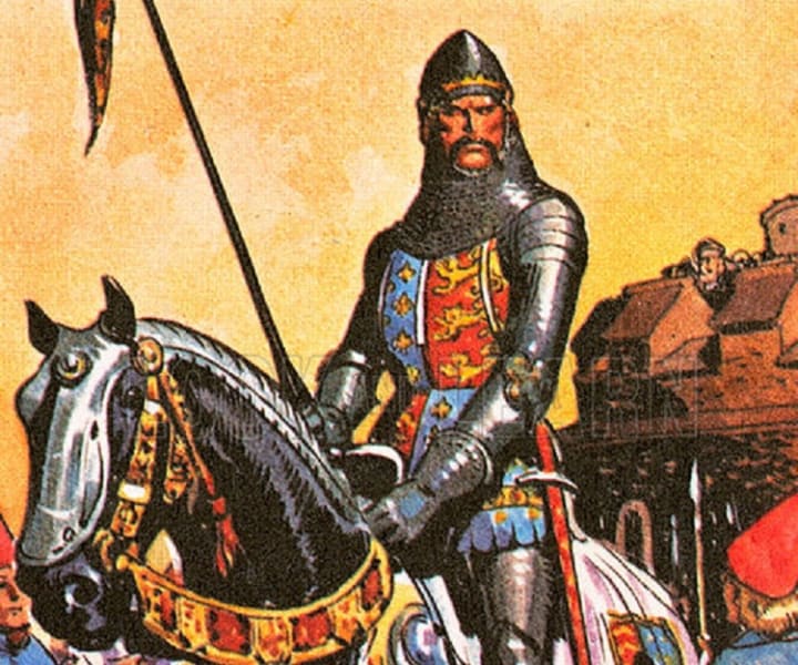 14C-Edward The Black Prince- Battle of Poitiers- 1356. Steel Construction.  - History in the Making