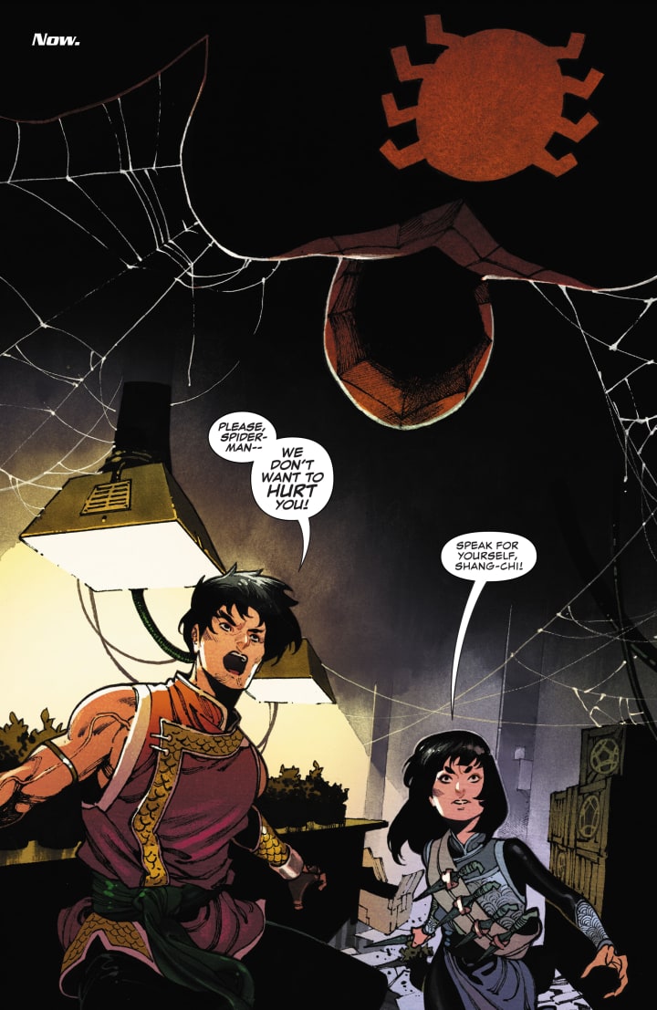 Marvel Comics - It's Shang-Chi vs. Spider-Man in 'Shang-Chi' #1