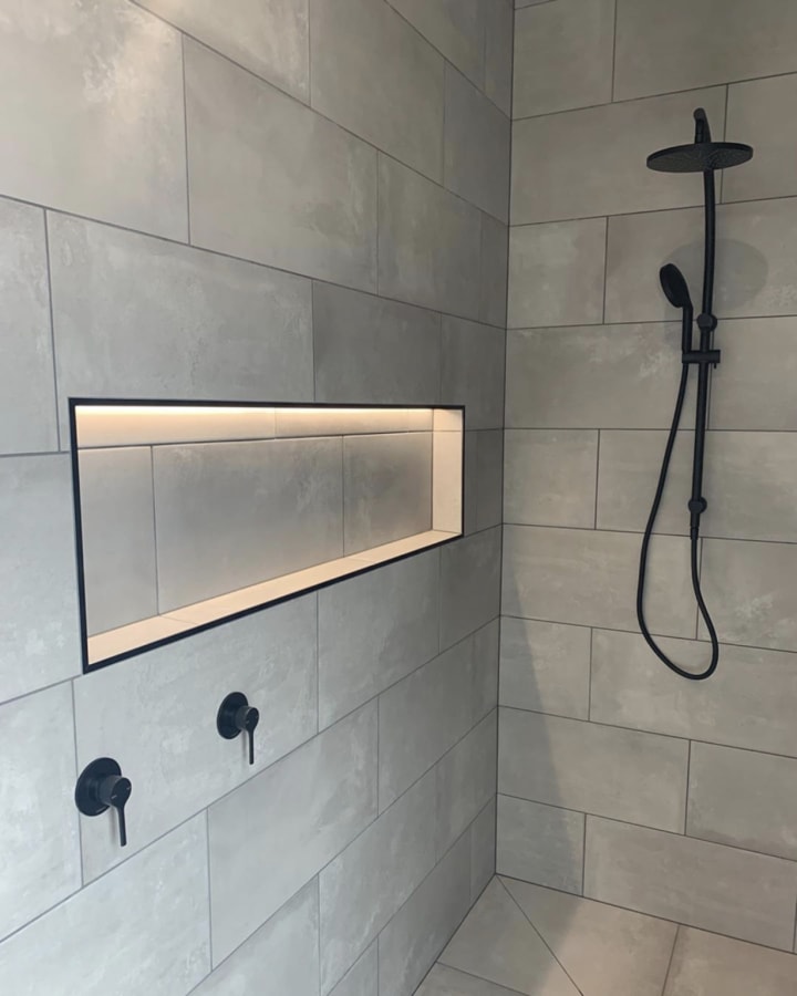 Waterproof LED Lighting for bathrooms including niches and showers
