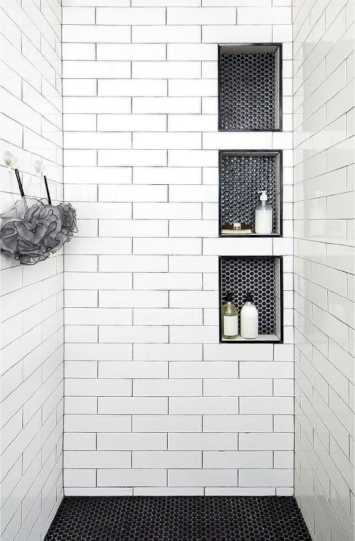 10 Stunning Shower Niche Ideas for Your Bathroom | Lifehack, image size:720x1095
