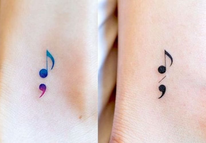 30 Semicolon Tattoo Designs Ideas  Meaning  The Trend Spotter