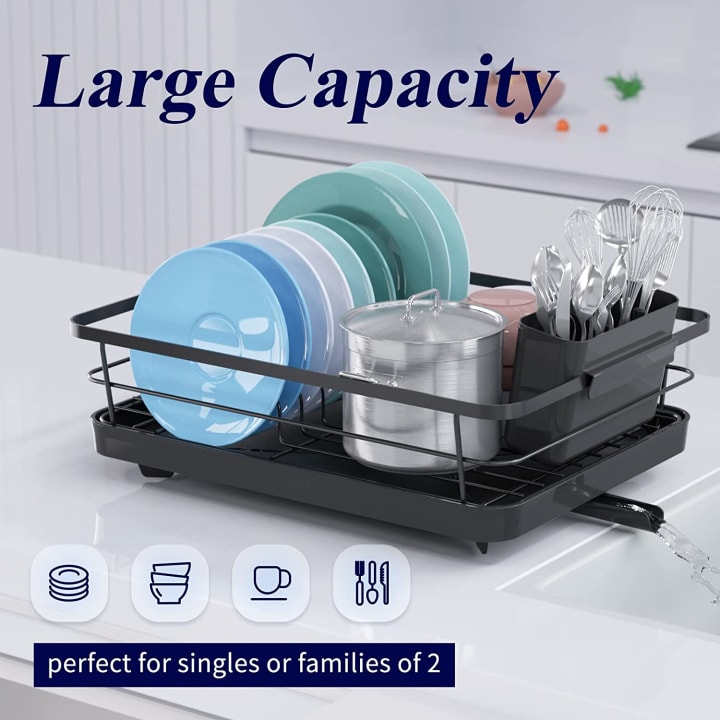 Kitchen Essentials Trio: Kitsure Dish Drying Rack, HOMWE Silicone Pot  Holder, and EATNEAT Cutting Board Set