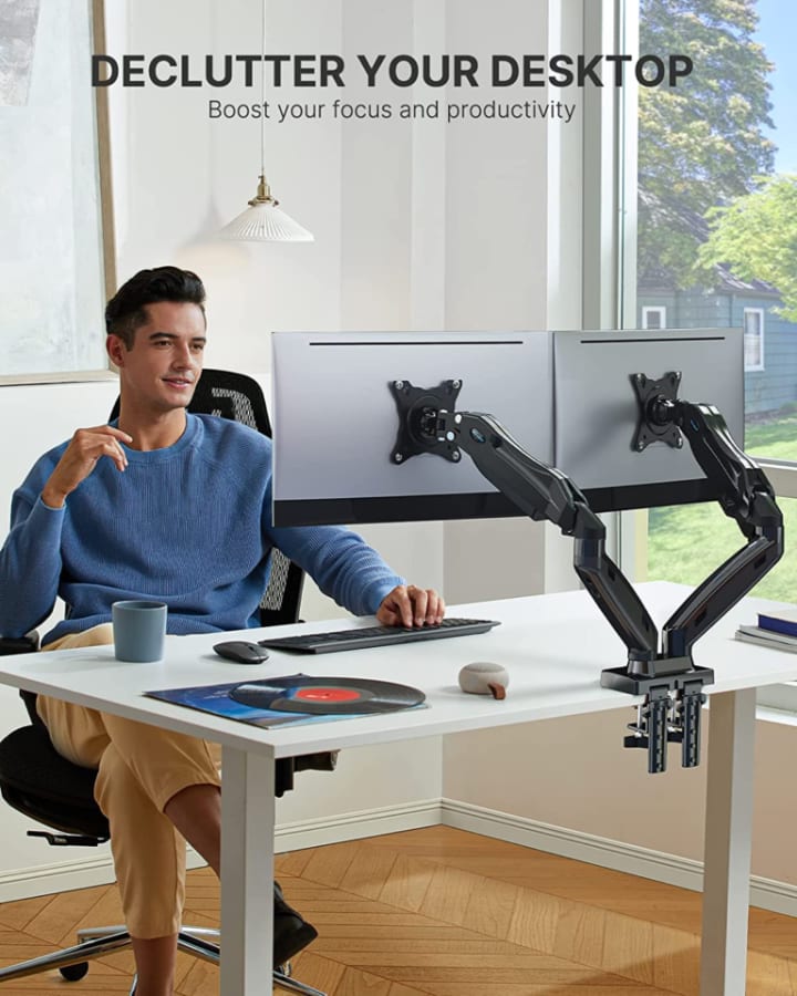 HUANUO Dual Monitor Stand Education