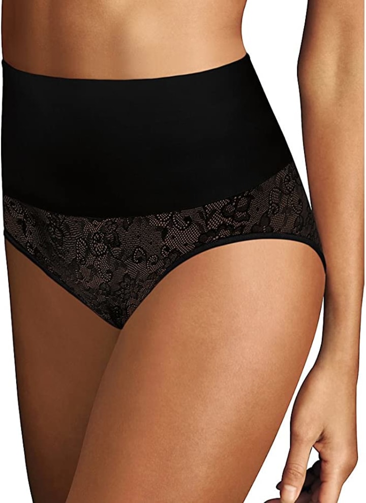 Maidenform Women's Tame Your Tummy Shaping Lace Brief with Cool Comfort  Dm0051