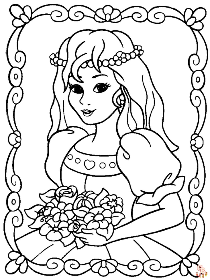 coloring page for kids activity of a picturesque Ger