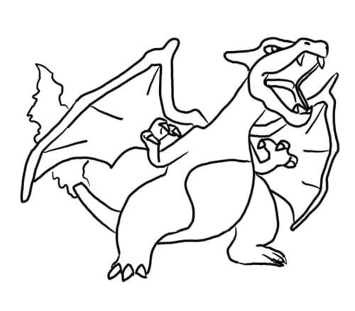 Charizard Unleashed Pokemon Coloring Book - Cool Drawings Of Pokemon  Coloring Pages Kids And Adults Fun (@coloring)