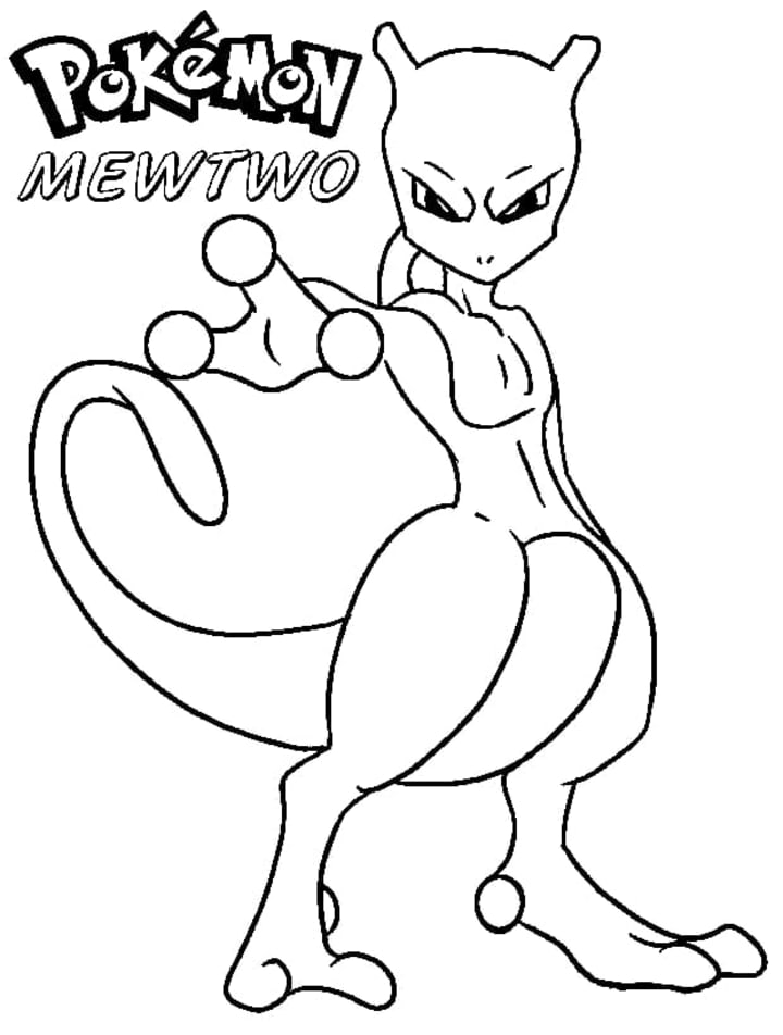 Printable Mewtwo Pokemon Coloring Pages  Pokemon coloring pages, Pokemon  coloring, Coloring pages