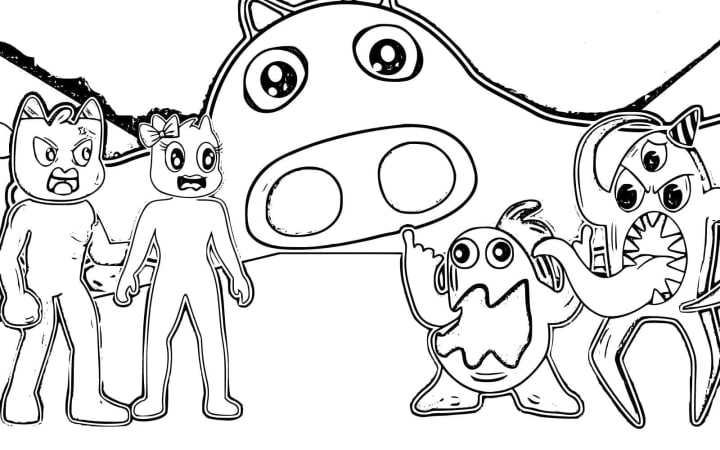 Immerse in Fear: Garten of Banban Coloring Pages - Click to view