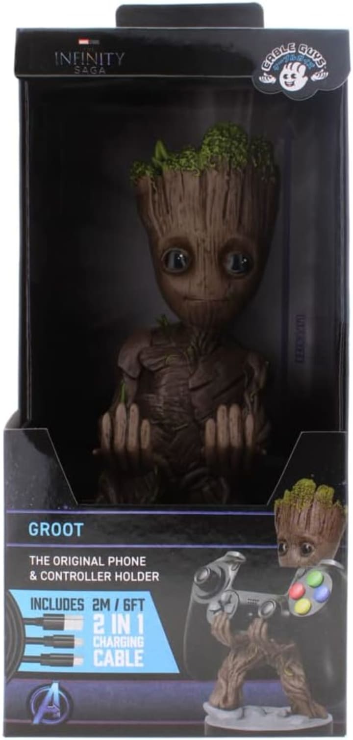 Cable Guys - Toddler Groot Gaming Accessories Holder & Phone Holder for  Most Gaming Controller (Xbox, Play Station, Nintendo Switch) & Phone