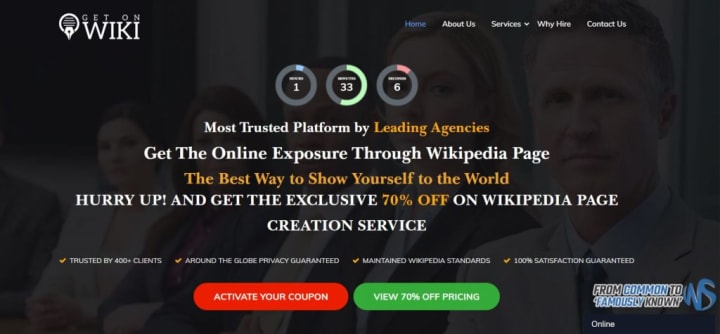 Wikipedia Page Creation Agency