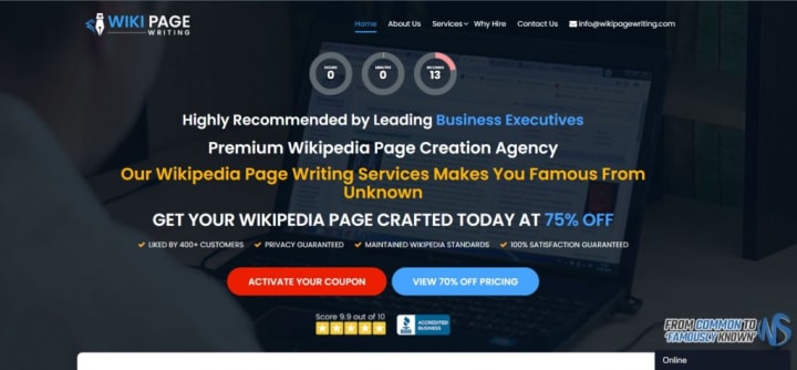 Wikipedia Page Creation Agency