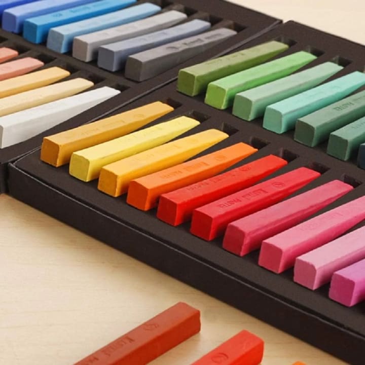 HA SHI Soft Chalk Pastels, 64 colors with additional 2pcs, Non