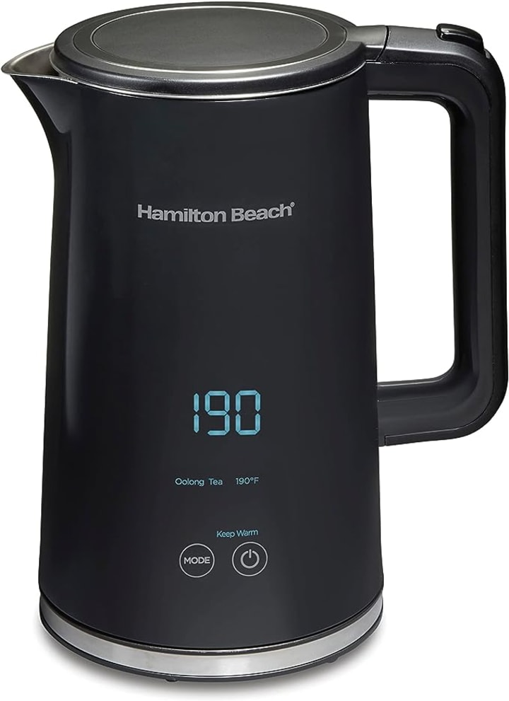  Ninja KT200BL Precision Temperature Electric Kettle, 1500  watts, BPA Free, Stainless, 7-Cup Capacity, Hold Temp Setting, Blue  Stainless: Home & Kitchen