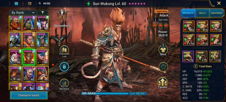 With Raid: Shadow Legends now available on the Epic Games Store, a new  Legendary Champion joins the fight: The Monkey King Sun Wukong, who…