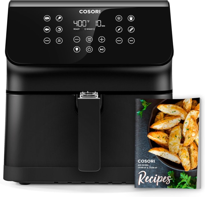 TurboBlaze 6.0-Quart Air Fryer with 9 Cooking Functions